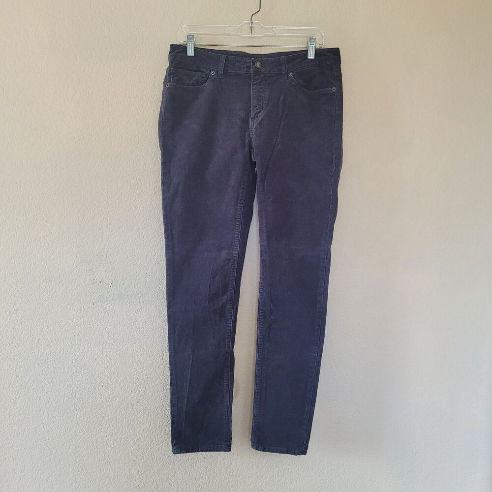 Patagonia Womens Organic Cotton Gray Corduroy Slim Pants Size 12 / 31 32x31